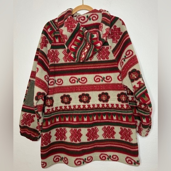 Vintage Mulberry Street Full Zip Aztec Print Fleece Jacket Women’s Large - Picture 9 of 15